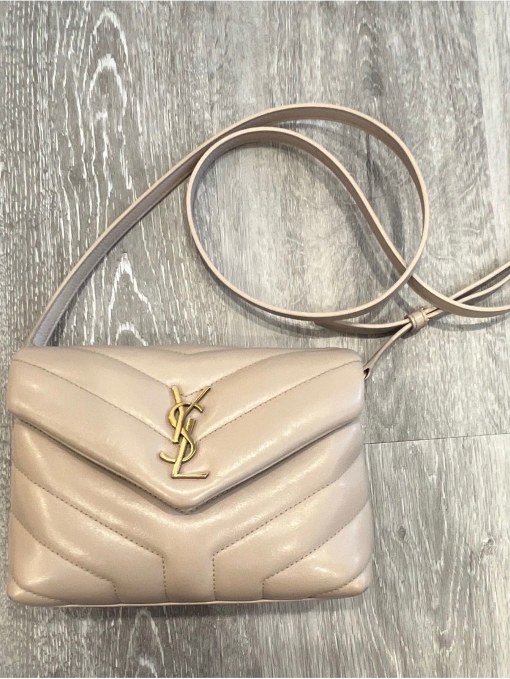 Saint Laurent Nude Toy Loulou Crossbody